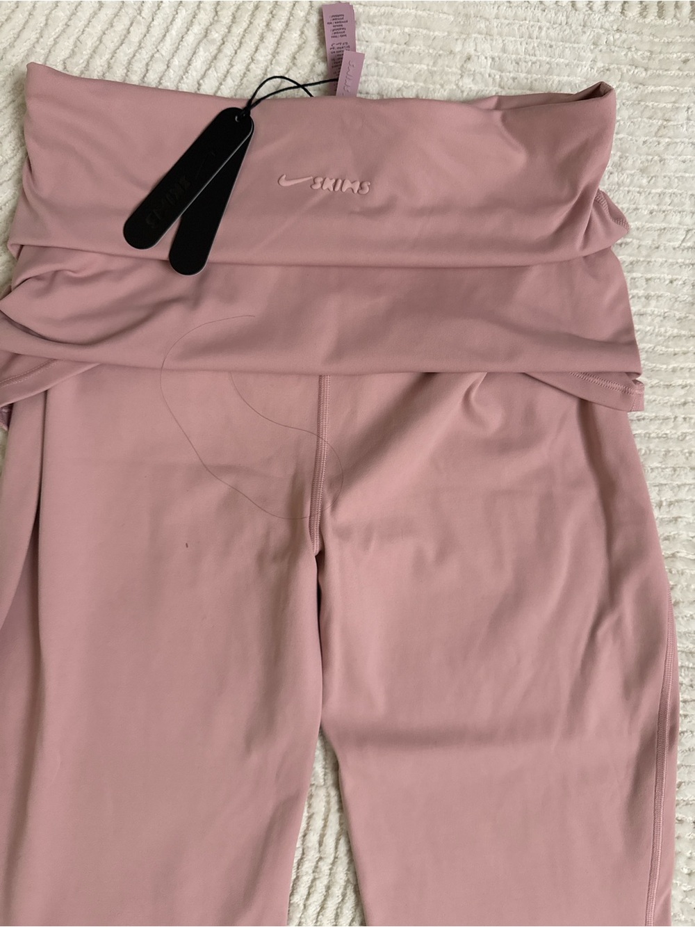 NIKE SKIMS matte foldover Himalayan m Dusty Pink Foldover High-Waist Leggings